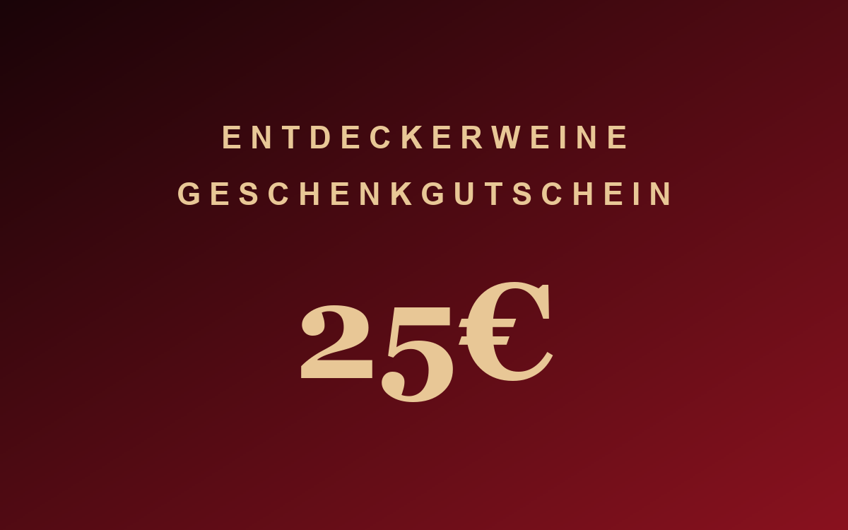 Geschenkgutschein 25 Euro