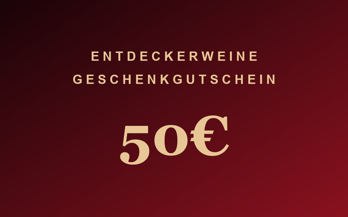Geschenkgutschein 50 Euro